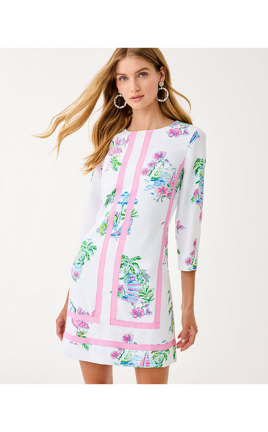 MARGAUX DRESS, RESORT WHITE DEE LIGHTFUL