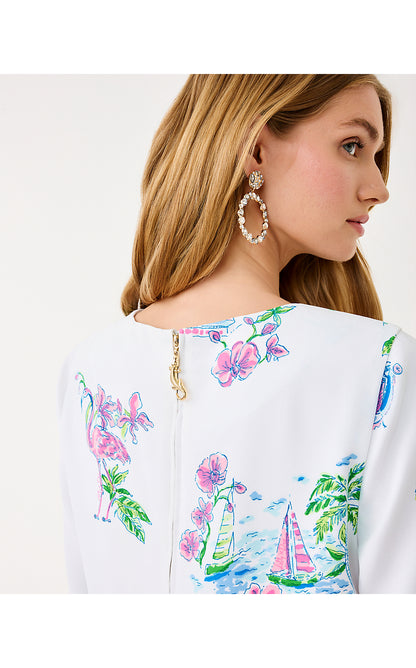 MARGAUX DRESS, RESORT WHITE DEE LIGHTFUL