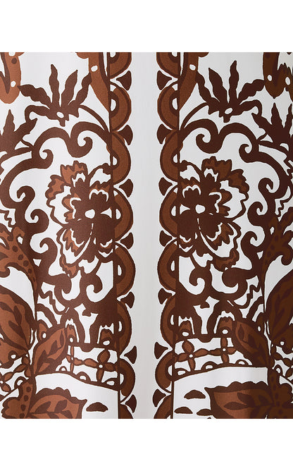QUINN UPF 50+ MAXI DRESS, BEACHCOMBER BROWN SPICY SOCIALITE ENGINEERED CHILLYLILLY