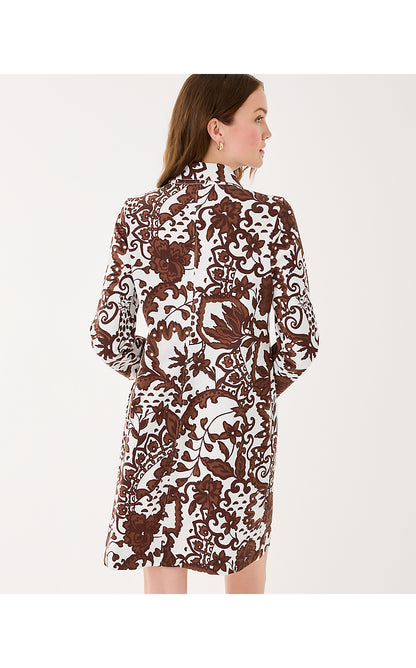 GABI DRESS, BEACHCOMBER BROWN SPICY SOCIALITE
