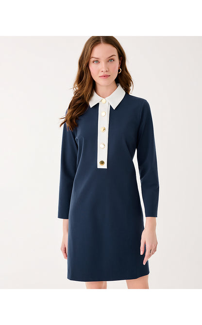 GABI DRESS, LOW TIDE NAVY