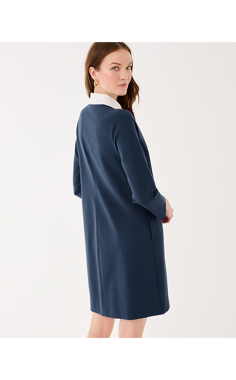 GABI DRESS, LOW TIDE NAVY