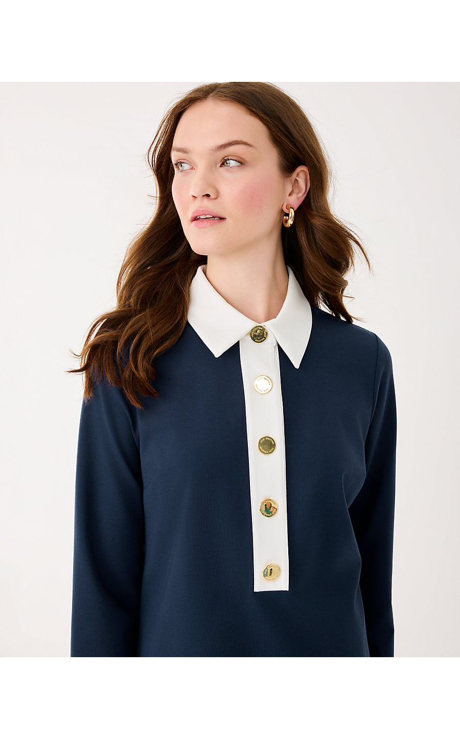 GABI DRESS, LOW TIDE NAVY