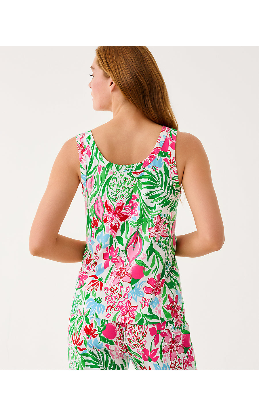 BRANSEN PJ TOP, MULTI GLOWING GARDENS