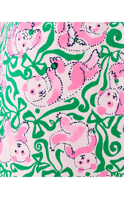 BRONA PJ SLEEPDRESS, PINK QUARTZ PANDA N BOWS