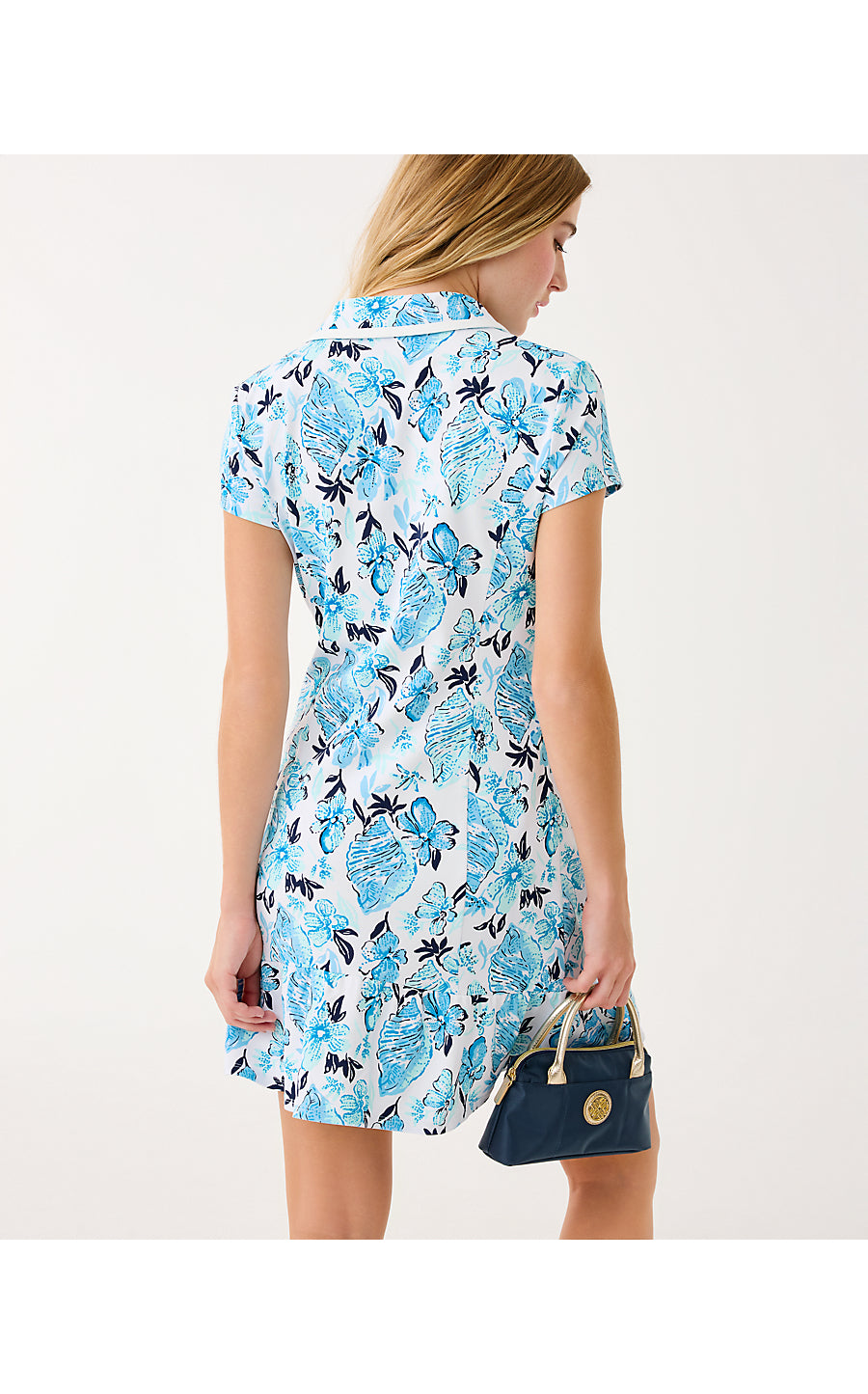 FINDLEY DRESS UPF 50+, RESORT WHITE SEASHELL SPLENDOR