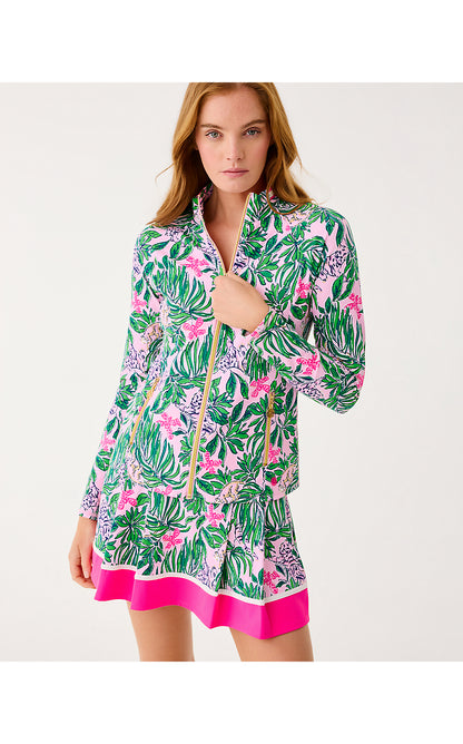 MYSA ACTIVE JACKET UPF 50+, CONCH SHELL PINK ROARING WITH JOY