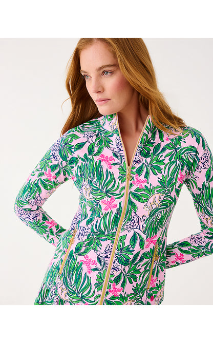 MYSA ACTIVE JACKET UPF 50+, CONCH SHELL PINK ROARING WITH JOY