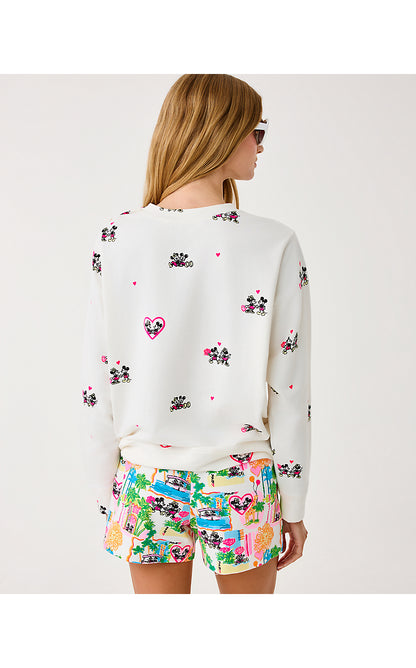 BALLAD LONG SLEEVE SWEATSHIRT, COCONUT DISNEY HALF DROP