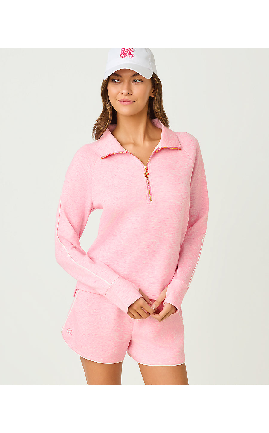 ELEMIS PULLOVER UPF 50+, HEATHERED CONCH SHELL PINK