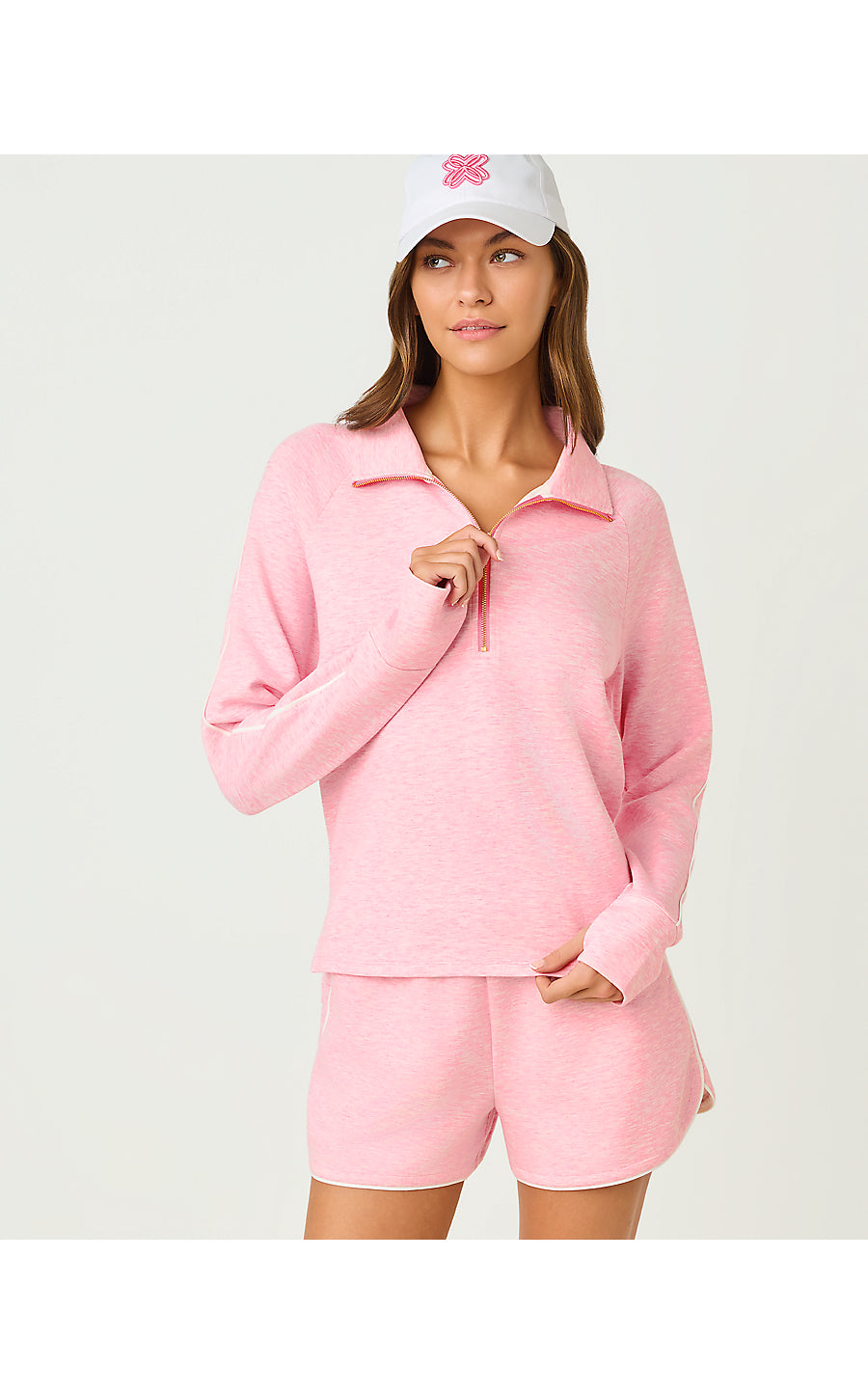ELEMIS PULLOVER UPF 50+, HEATHERED CONCH SHELL PINK