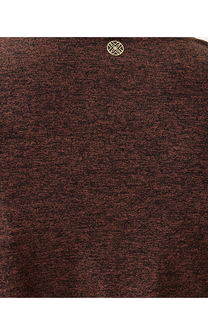 CLARO LONG SLEEVE TOP UPF 50+, FRENCH ROAST X NOIR HEATHER