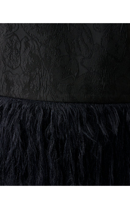 RYLAN V-NECK TOP, NOIR EXPLODED FLOWER STRETCH JACQUARD