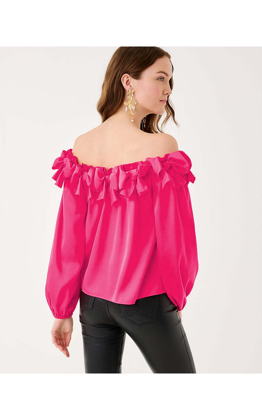 ANALEA OFF THE SHOULDER TOP, SUN SHELL PINK