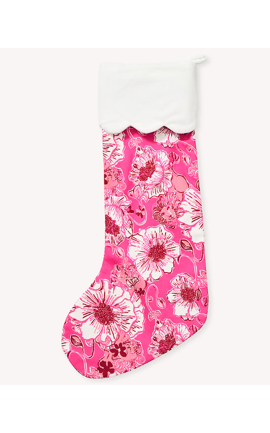 GWP STOCKING, SUN SHELL PINK FEELING POPPY