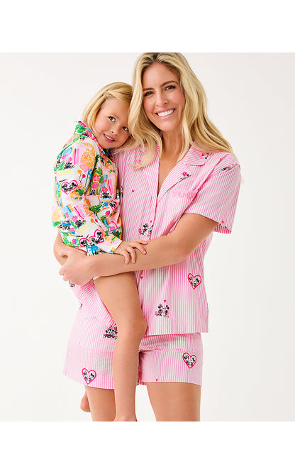 ELLY PJ BOXER, MULTI DISNEY HALF DROP OVERPRINT