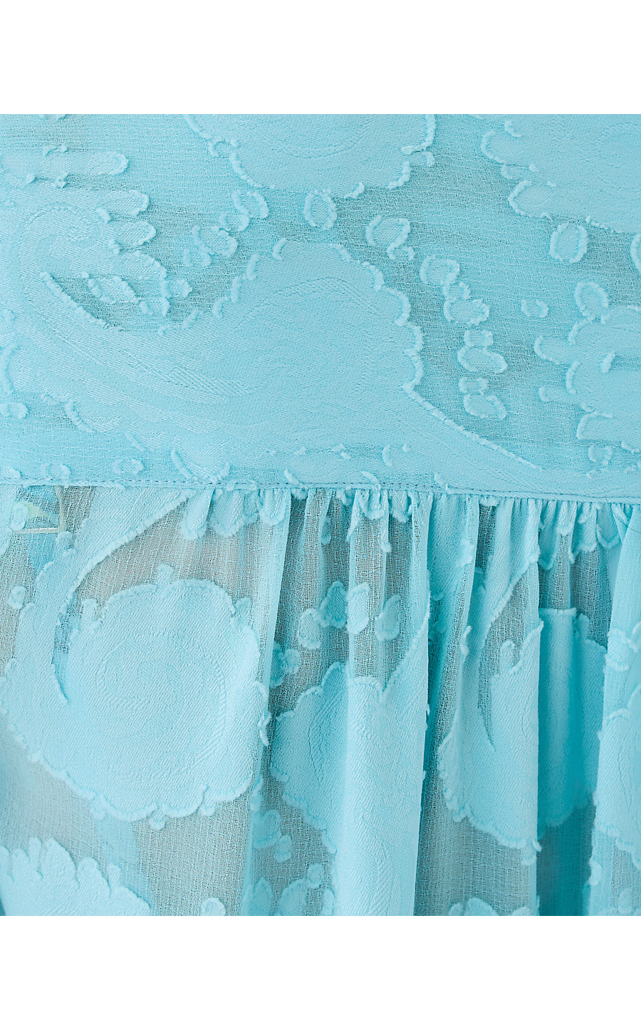 SADIRA CLIP COVERUP, BELLEVUE BLUE TANGERINE DREAM POLY CLIP