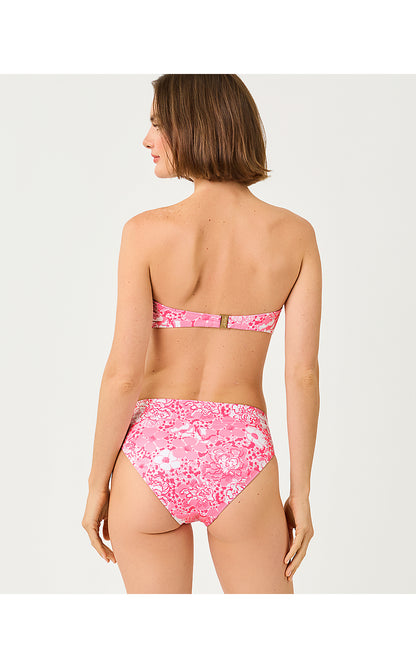 MELITA BANDEAU TOP, CONCH SHELL PINK BURST OF JOY
