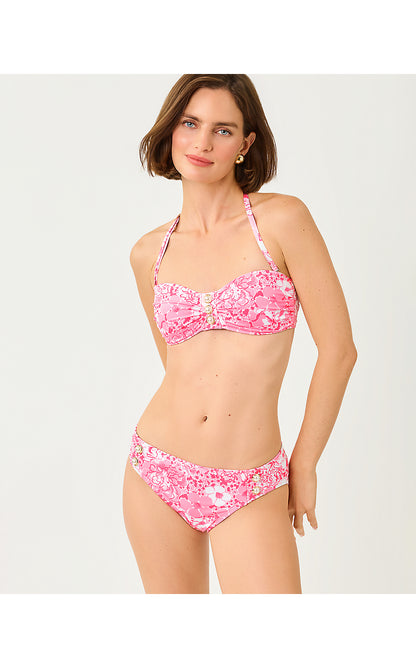 MELITA BANDEAU TOP, CONCH SHELL PINK BURST OF JOY