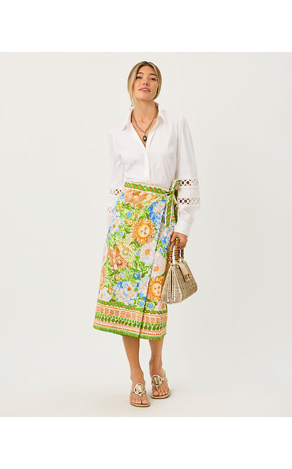 DUSTIN MIDI SKIRT, RUTABAGA SYMPEONY ENGINEERED SKIRT