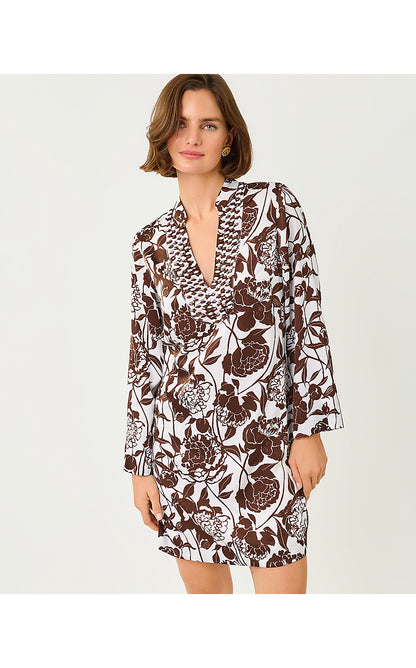 IRELLA CAFTAN DRESS, RESORT WHITE MARNI