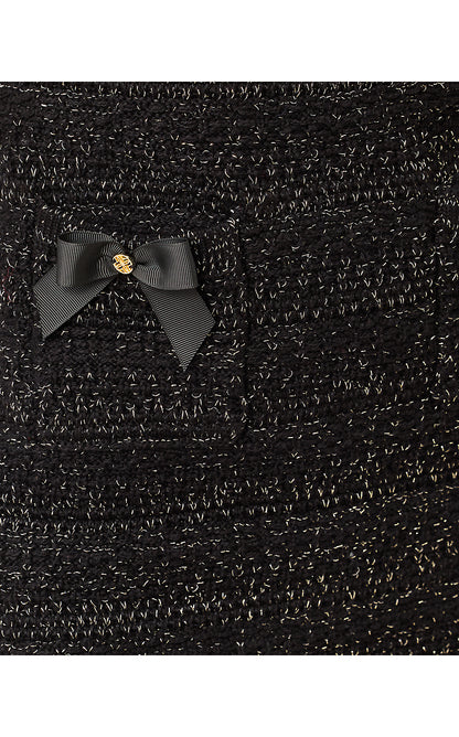 RHYSA SWEATER DRESS, BLACK METALLIC MARL