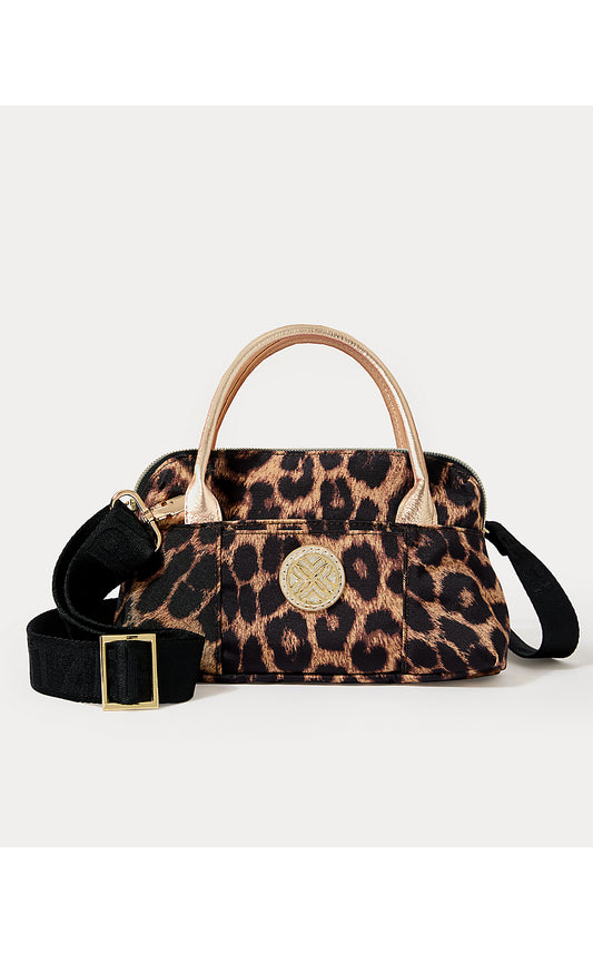 KERRINGTON TOP HANDLE MINI BAG, MULTI LEOPARD FAILLE ACCESSORIES