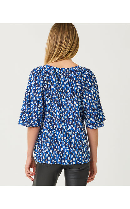 WILMER SHORT SLEEVE TOP, STARLIGHT NAVY YOURE AN ANIMAL