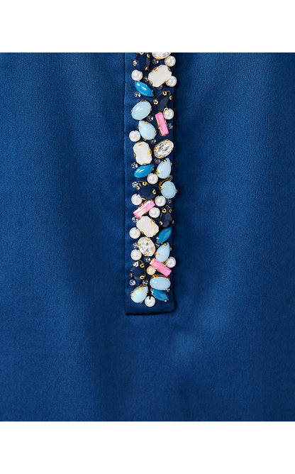 HARMONEE DRESS, STARLIGHT NAVY