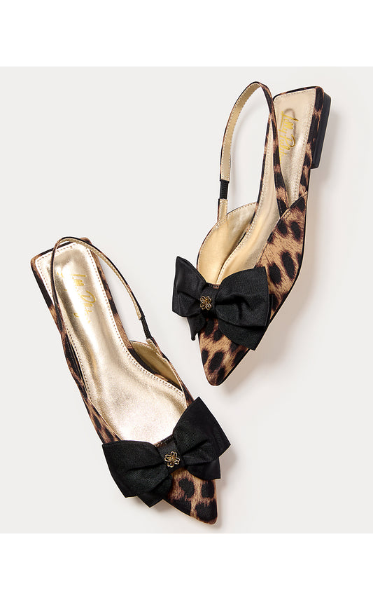 BRIT LEOPARD BOW SLINGBACK, MULTI LEOPARD FAILLE ACCESSORIES