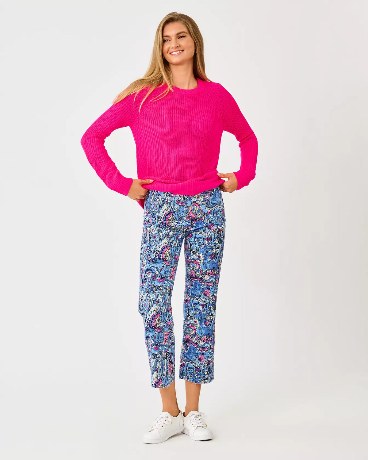 BELGRAVE SWEATER, PARIGI PINK