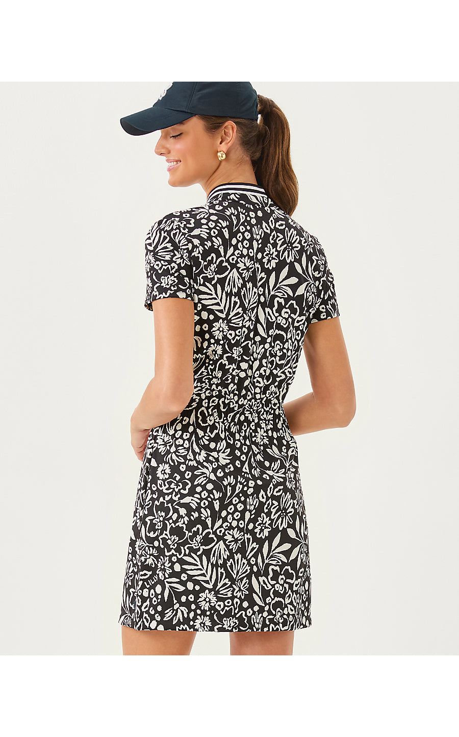 LOVE ACTIVE DRESS UPF 50+, NOIR PURRFECT POUNCE KNIT JACQUARD