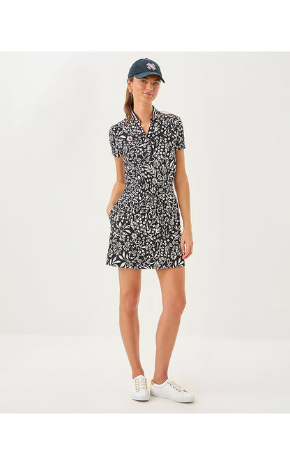 LOVE ACTIVE DRESS UPF 50+, NOIR PURRFECT POUNCE KNIT JACQUARD