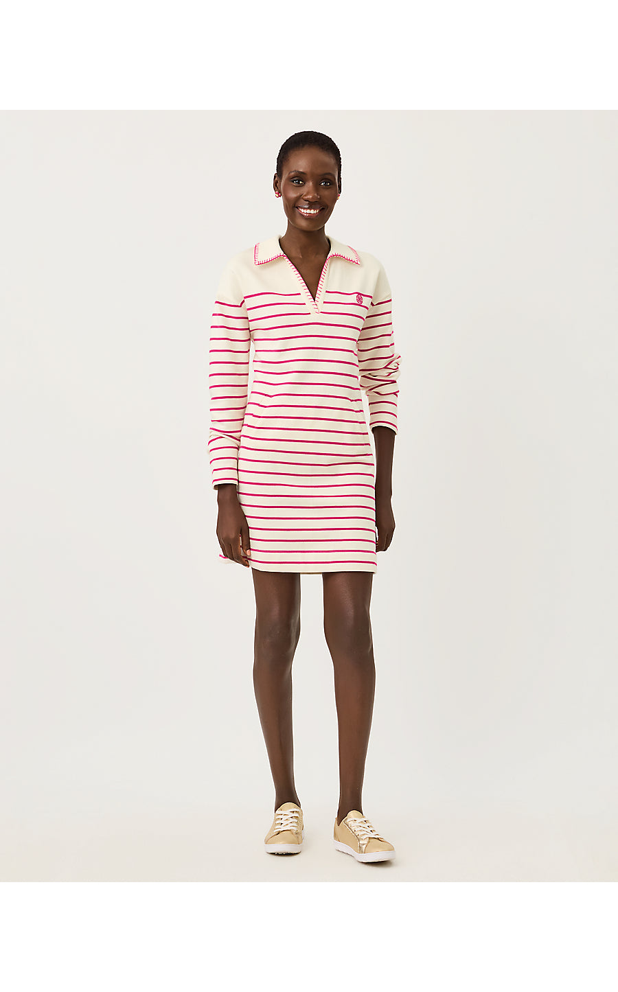 CORVAYA DRESS, BERRY BOUQUET LEGACY STRIPE