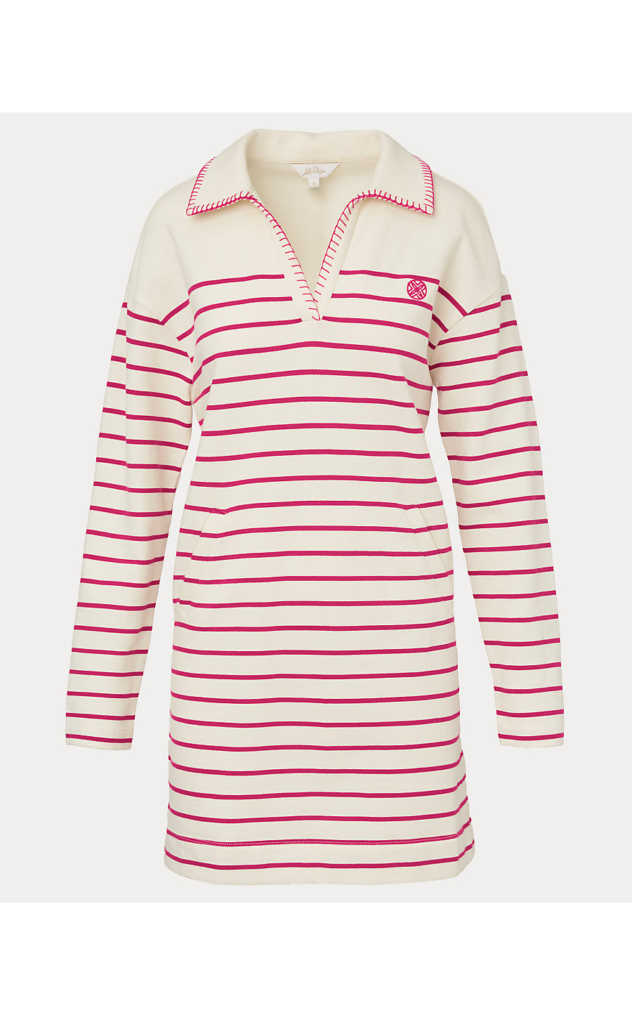CORVAYA DRESS, BERRY BOUQUET LEGACY STRIPE