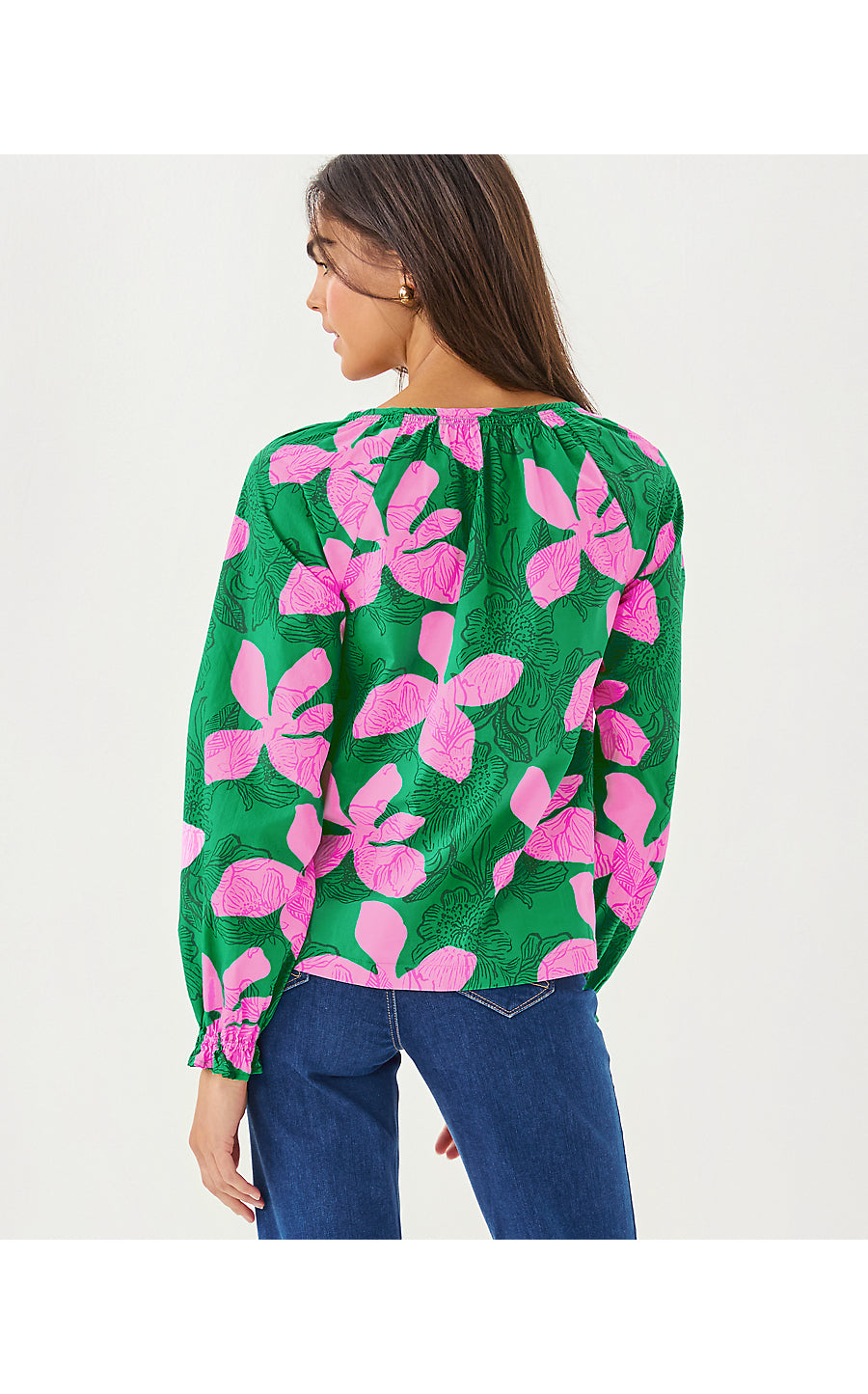 ALDINA TOP, KITTS GREEN SUNSET SHADOWS