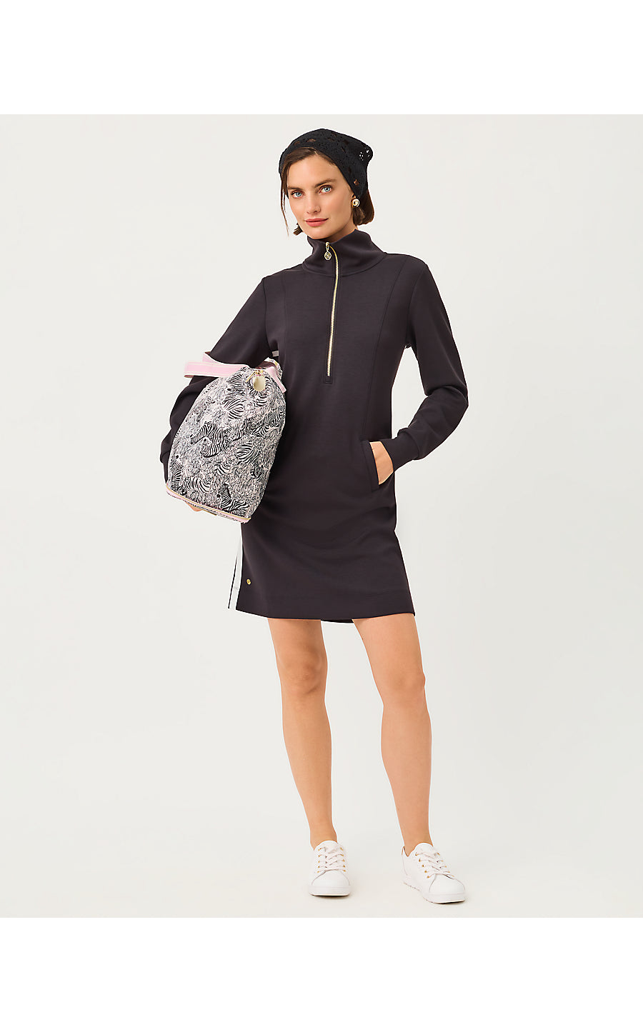 ELENI UPF 50+ DRESS, NOIR