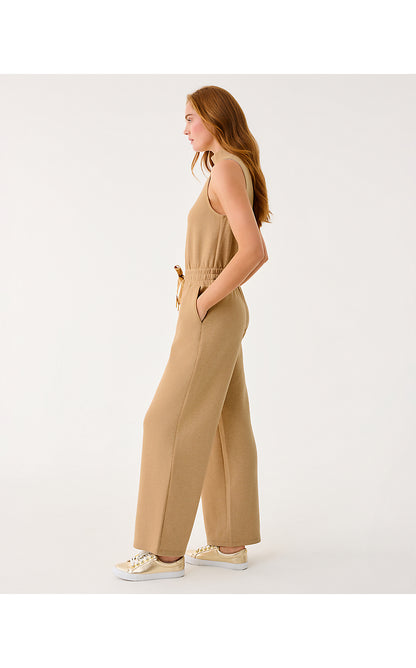 AMORE UPF 50+ JUMPSUIT, HEATHERED ICED LATTE