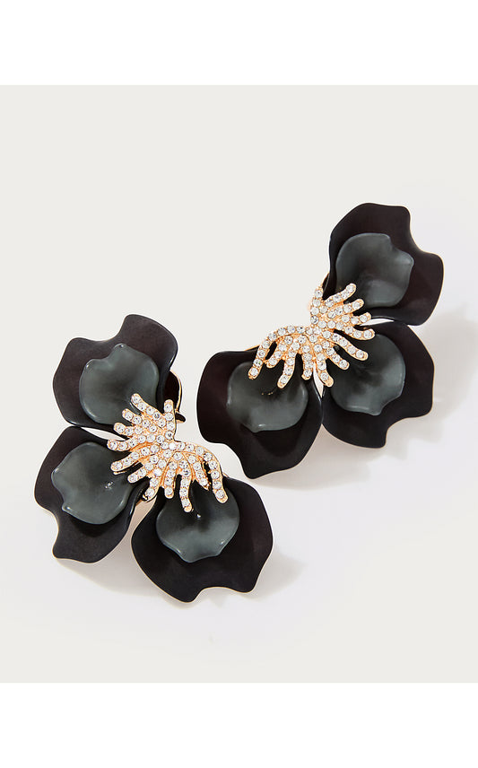 DAHLIALICIOUS EARRINGS, NOIR
