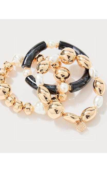 SUNSET SHADOWS STRETCH BRACELET, NOIR