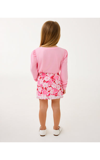 MINI JANSEN LONG SLEEVED PULLOVER, MULTI DEAR HEART GRAPHIC CHILDRENS