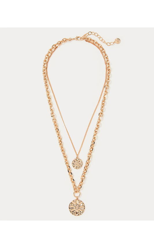 SWAYIN IN THE BREEZE NECK, GOLD METALLIC