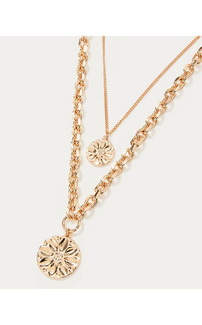 SWAYIN IN THE BREEZE NECK, GOLD METALLIC