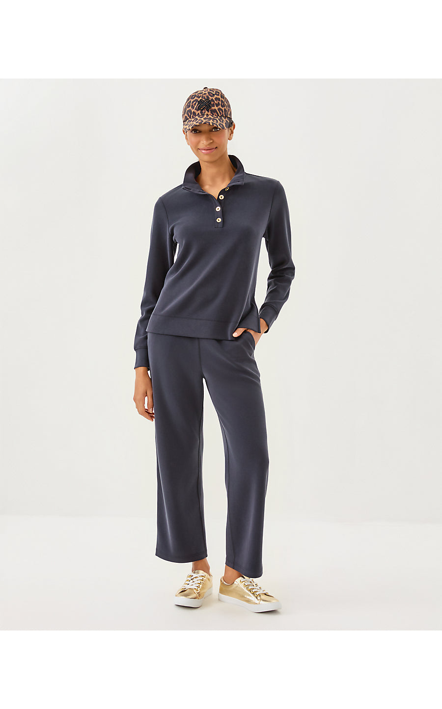 ALWYN UPF 50+ CROP PANT, NOIR