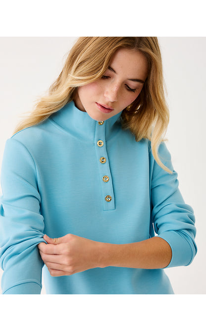 COWIE UPF 50+ PULLOVER, BELLEVUE BLUE