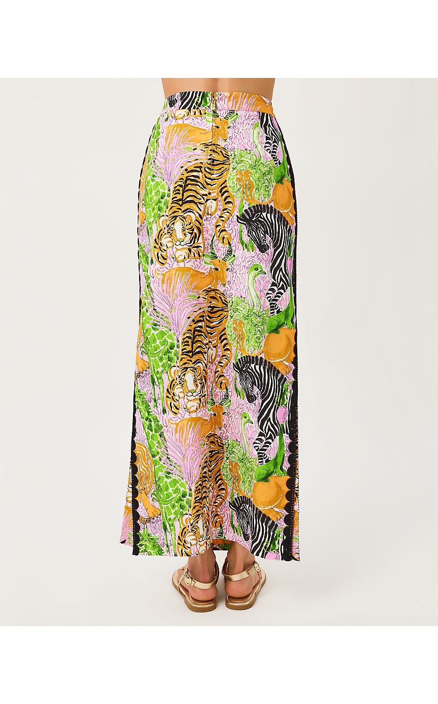 SANDERS MAXI SKIRT, MULTI LILLYS ZOO ENGINEERED SKIRT