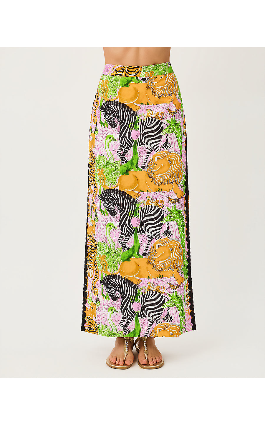 SANDERS MAXI SKIRT, MULTI LILLYS ZOO ENGINEERED SKIRT