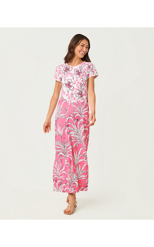 KADEN UPF 50+ MAXI, CONFETTI PINK BUMBLEY BUZZ ENGINEERED CHILLYLILLY