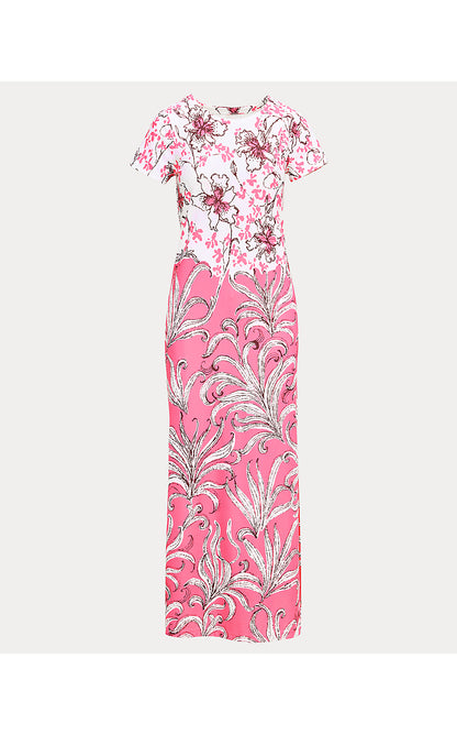 KADEN UPF 50+ MAXI, CONFETTI PINK BUMBLEY BUZZ ENGINEERED CHILLYLILLY