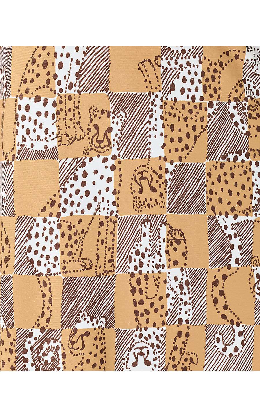 KADEN UPF 50+ MAXI, ICED LATTE CHEETAH CHECKS ENGINEERED CHILLYLILLY